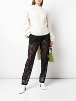 Thumbnail for your product : Magda Butrym Tapered Lace Trousers