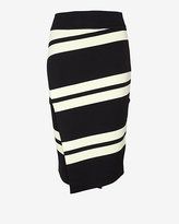 Thumbnail for your product : A.L.C. Clift Striped Wrap Skirt