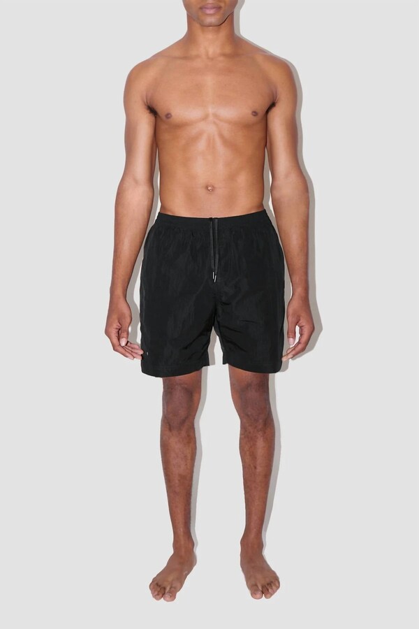 TRUE TRIBE Men's Smooth Steve Lounge Shorts In Smooth Weave Black