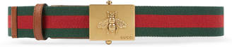 Gucci Canvas Web belt with bee buckle
