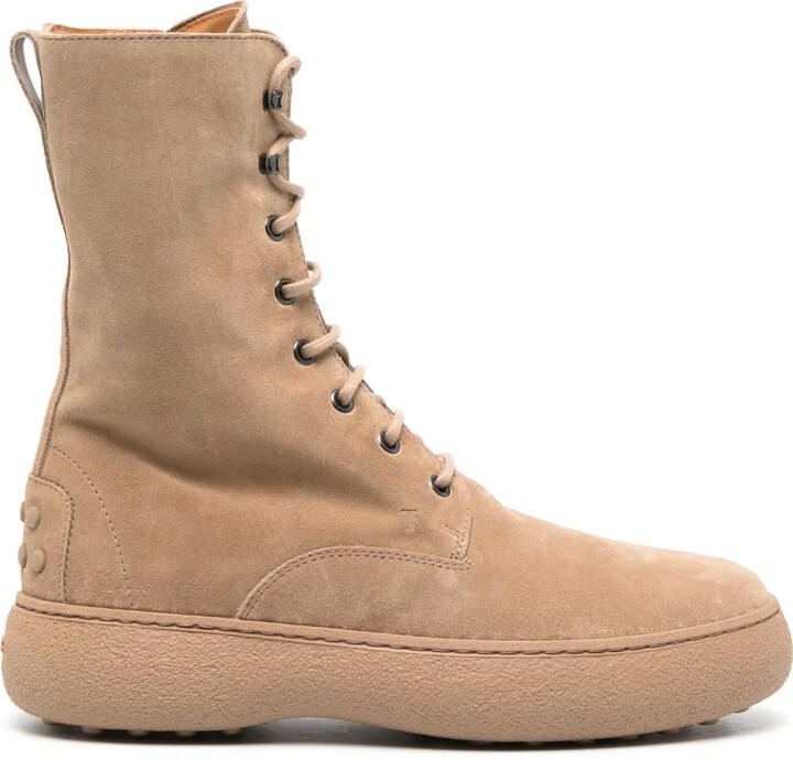 Tod's Stivaletto Stringato suede ankle boots