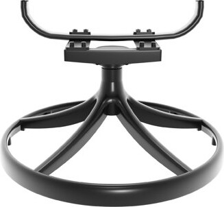 Banior 5 Outdoor Dining - 4 Swivel Chairs & Rectangular Black Table With Eye-catching Style All-weather Cast Aluminum For Seating Capacity
