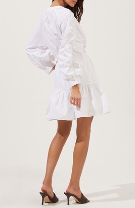 ASTR the Label Ruched Shirtdress