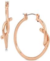 Thumbnail for your product : Robert Lee Morris Soho Medium Rose Gold-Tone Knot Hoop Earrings