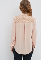 Thumbnail for your product : Forever 21 Floral Lace-Paneled Top