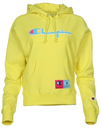women's champion yellow hoodie