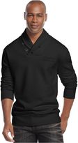 Thumbnail for your product : Sean John Solid Shawl-Collar Sweater