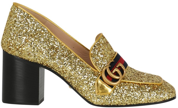 gucci glitter heels
