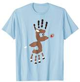 Thumbnail for your product : Hand Red Reindeer Cute Christmas Tee Shirt