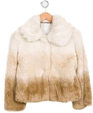 MonnaLisa Girls' Faux Fur Coat