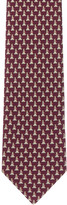 Thumbnail for your product : Ferragamo Burgundy Dog Silk Tie