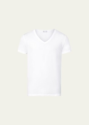 Hanro Cotton Superior V-Neck T-Shirt