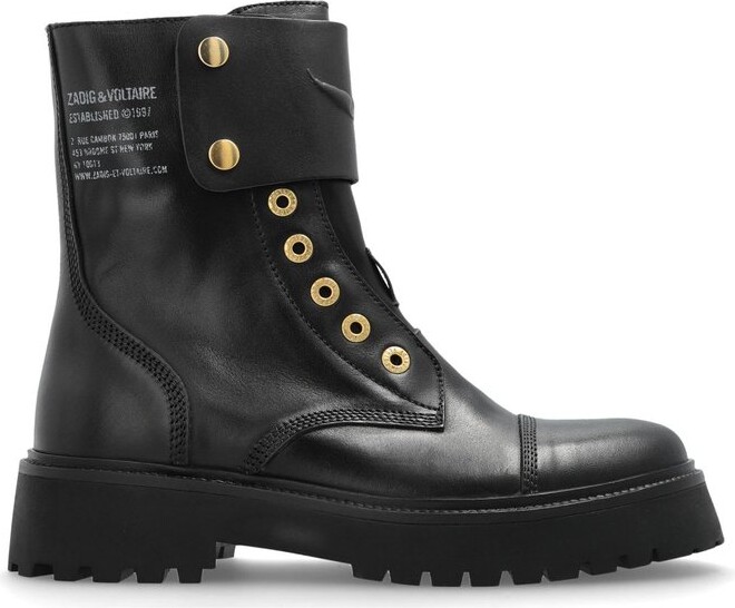 Zadig & Voltaire Joe Fast Brush Off Ankle Boots