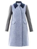 Thumbnail for your product : Carven Contrast sleeve wool coat
