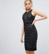 Thumbnail for your product : TFNC Tall Tall High Neck Mini Scallop Sequin Dress