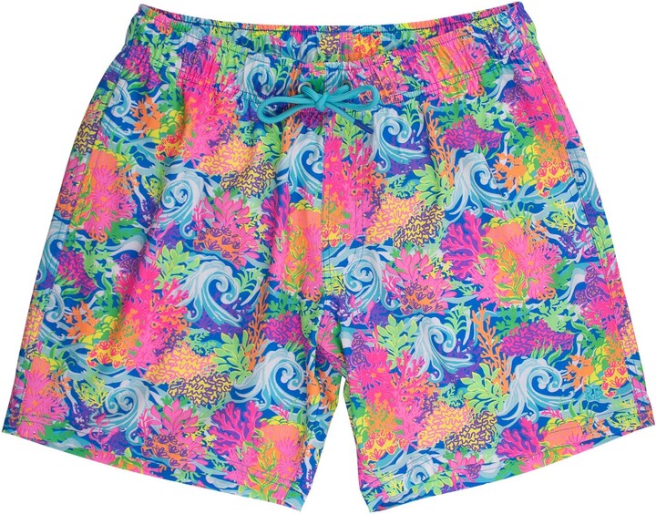 RuggedButts UPF50+ Sun Protected Men's Stretch Swim Trunks