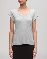 Thumbnail for your product : Whistles Tee - Faye Marl Seam Back