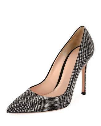Gianvito Rossi Lennox Studded Suede 105mm Pumps