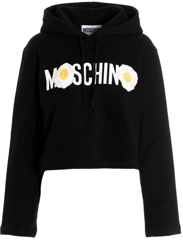 Love Moschino Hooded Long Sleeve Jacket_Core Logo Embroidery Cappuccio Donna 