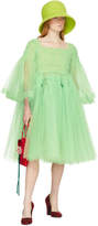 Thumbnail for your product : Molly Goddard Green Pearl Dress