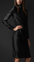 Thumbnail for your product : Burberry Double Silk Satin Shirt Dress