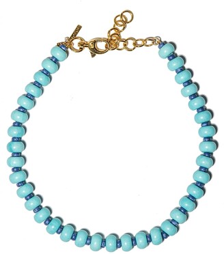 Lele Sadoughi Designs Turquoise Beaded Country Club Necklace