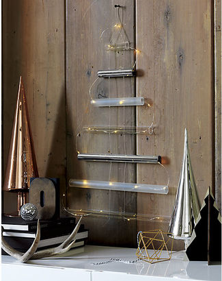 CB2 4-Piece Metallic And White And Clear Paz Tree Set