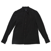 Thumbnail for your product : Marc by Marc Jacobs Black Buttoned Collarless Blouse, With A Floppy Necktie.