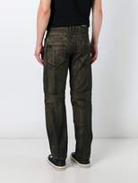 Thumbnail for your product : Balmain metallic slim biker jeans