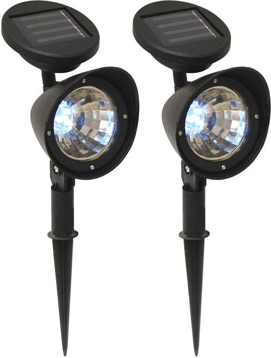 LumaBase Solar Powered Black Spotlights Set of 2 ShopStyle Garden Decor