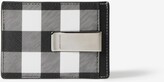 Thumbnail for your product : Burberry Check and Leather Money Clip Card Case