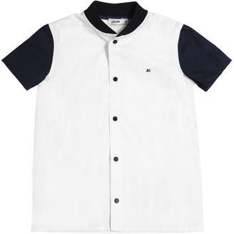 Junior Gaultier Cotton Poplin Baseball Shirt