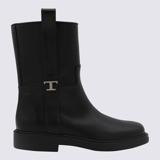 【送料&関税込】Tod's Black Leather Boots Woman BLACK Boots in Leather XXW97K0HW60T0N35MB999 | Tods