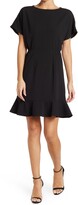 Thumbnail for your product : Donna Morgan Ruffle Hem Short Sleeve Dress
