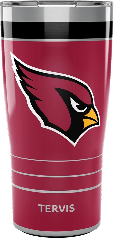 Tervis Traveler NFL Arizona Cardinals - MVP Triple Insulated Tumbler Travel Cup Keeps Drinks Cold & Hot, 20oz, Stainless Steel