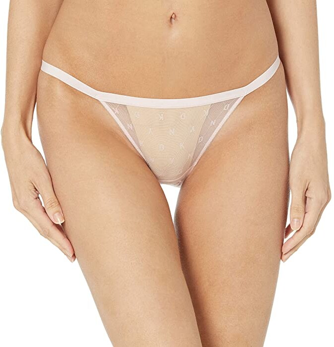 DKNY Women's Monogram Mesh String Bikini Panty ShopStyle Panties