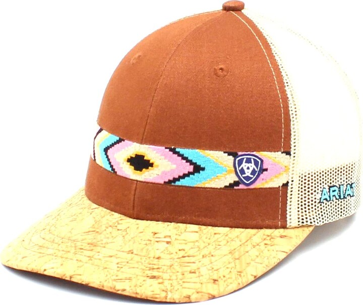 Ariat Women's Tan Aztec Cork Cap with Snapback Closure - ShopStyle Hats