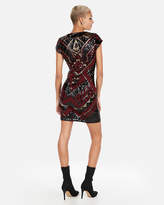 Thumbnail for your product : Express Short Cap Sleeve Sequin Sheath Dress
