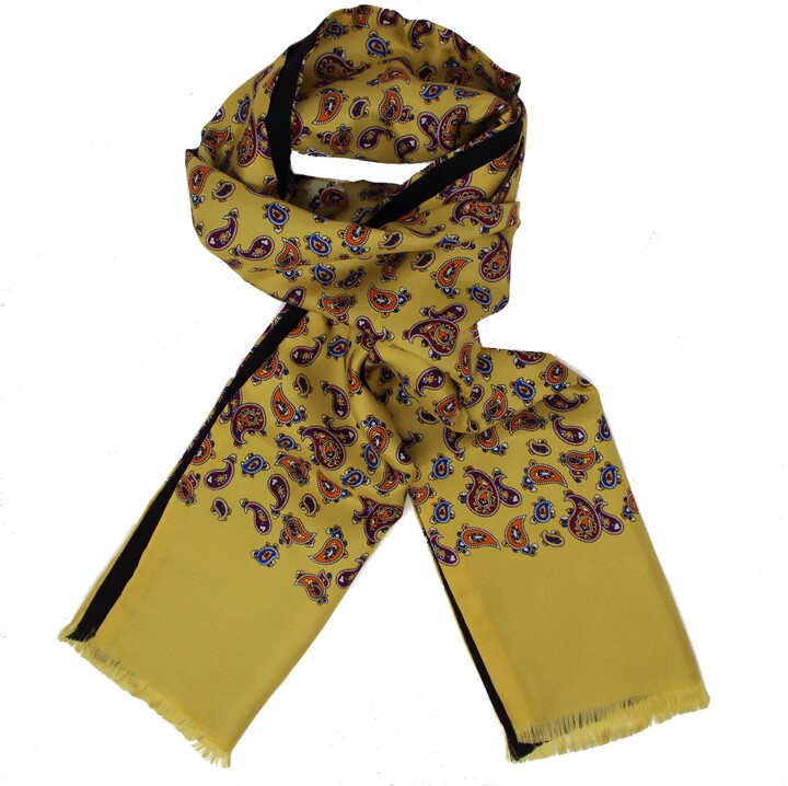 Gloves Scarves Debenhams Mens Scarves Mens Scarf Black And Mustard