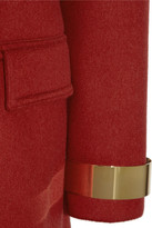 Thumbnail for your product : Burberry Metal-trimmed cashmere-blend felt coat