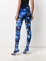 Thumbnail for your product : Richard Quinn Footed Floral-Print Leggings
