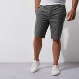 Thumbnail for your product : River Island Mens Big and Tall grey slim fit shorts