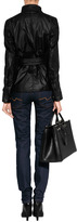 Thumbnail for your product : Vince Black Semi-Sheer Scoop Neck T-Shirt