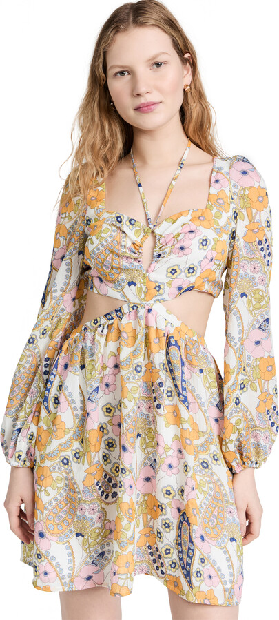 WAYF Hart Cut Out Babydoll Mini Dress - ShopStyle