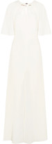 Thumbnail for your product : Halston Cape-back stretch-crepe gown