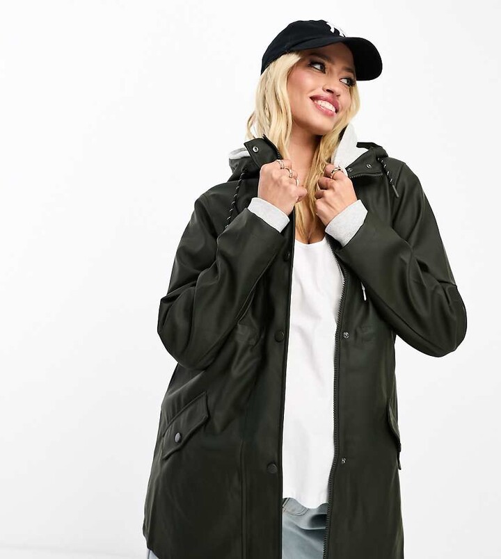 Vero Moda Maternity raincoat in khaki ShopStyle