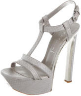 Thumbnail for your product : Casadei Grey Platform Sandals