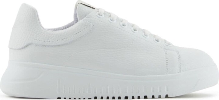 Emporio Armani Cruelty Free Leather Sneakers