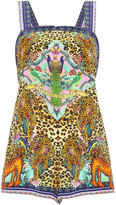 Thumbnail for your product : Camilla Crystal-embellished Printed Silk Crepe De Chine Playsuit