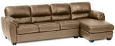 Thumbnail for your product : Asstd National Brand Leather Possibilities Pad-Arm 2-pc. Left-Arm Sofa/Chaise Sectional